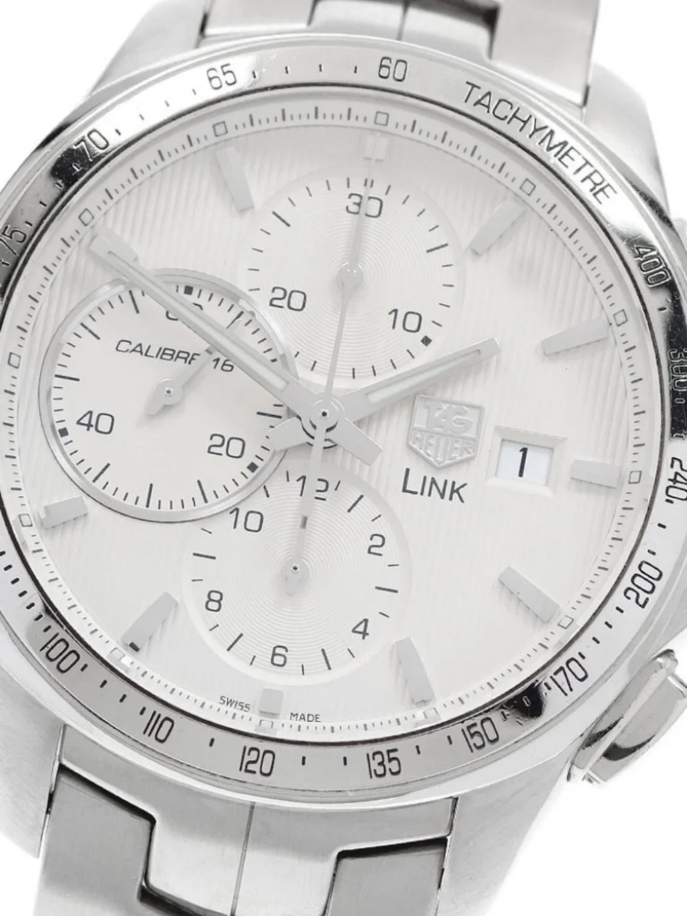 TAG HEUER Link CAT2011 Caliber 16 Chronograph Silver Dial Automatic Men's_973121